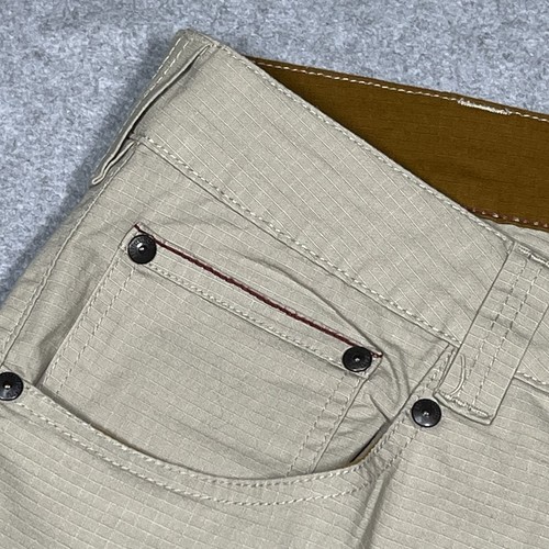 Brothers Sons Pants Mens 36x34 Utility Pocket Ripstop Khaki Hiking Gusset Gorp - Picture 6 of 18