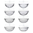 Duralex Lys Glass Stacking Bowls Kitchen Serving Mixing 6cm - 31cm