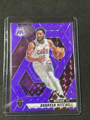 🔥2024-25 Mosaic Donovan Mitchell SP #d 249 Purple Fluorescent Mosaic Cavs🔥