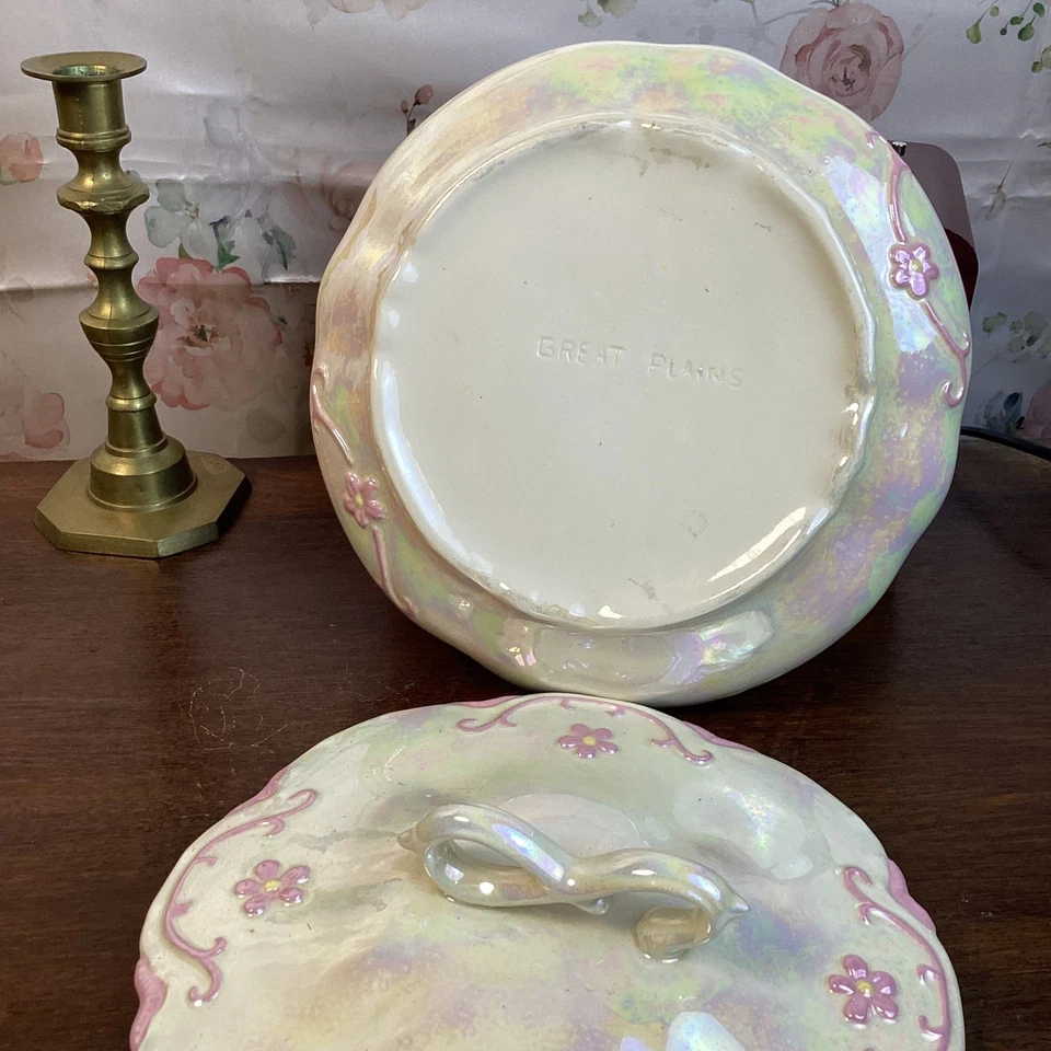 Большая радужная керамическая свеча чаша с крышкой гавайский розовый аромат гибискуса - Изображение 4 из 4