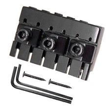 Headless 6-String Guitar Locking Nut Replacement Hardware Kit Zinc Alloy Black