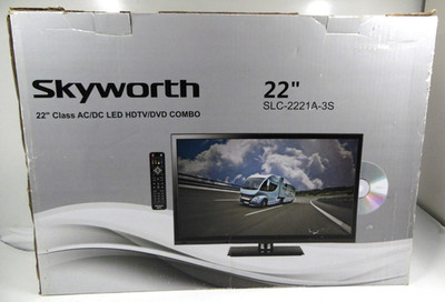 Skyworth SLC-2221A-3S 22'' Class AC/DC LED HDTV DVD Combo NEW/Open box Trucker TV