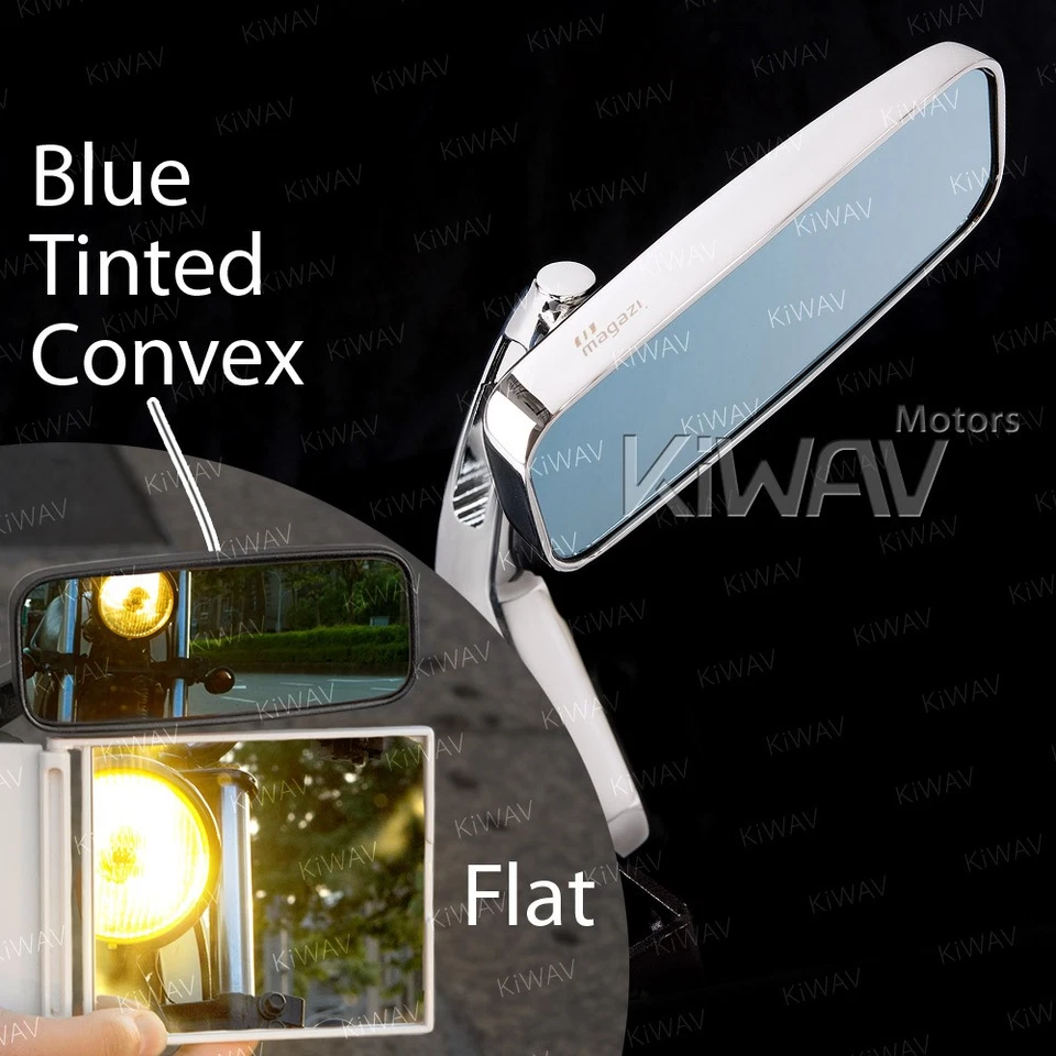 Bar end mirrors Classic chrome for 1" hollow bar ID 17-24mm for Honda VT VTX VF - Image 4 of 4