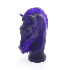 SAINT LOUIS JEU SATIN-FINISHED DARK BLUE KNIGHT paperweight Glass unisex