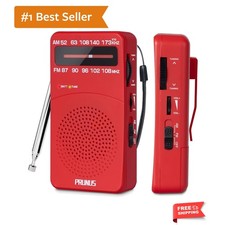 J-166 Portable Radio AM FM, Battery Operated Radio