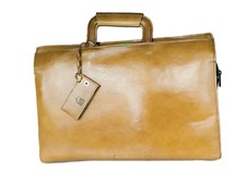 Ambassador Genuine Leather Attache Portfolio Bag Vintage Satchel Brief Case