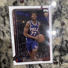 Topps 2025-26 VJ Edgecombe RC #203 Philadelphia 76ers Basketball NBA