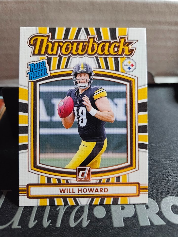 2025 Panini Donruss - Rated Rookie Will Howard (RC) Throwback #30