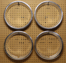 4 14 Brush Finish Dodge Plymouth Mopar Trim Rings Ring 14 Inch Set