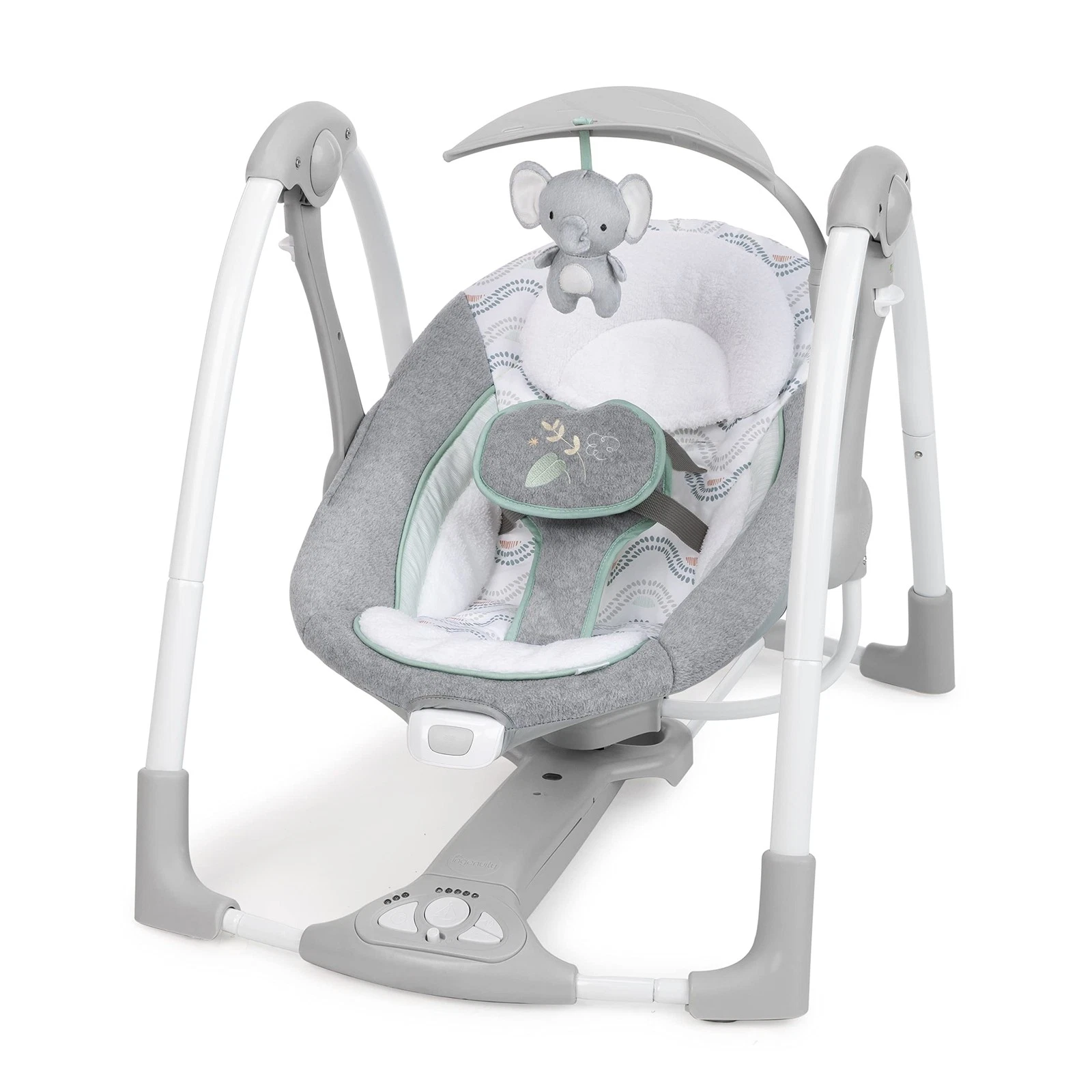 Ingenuity Swell Portable Baby Swing and Seat 2 in 1 Foldable Design Plush Com...
