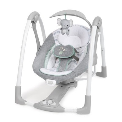 Ingenuity Swell Portable Baby Swing and Seat 2 in 1 Foldable Design Plush Com...