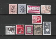 GERMAN DEMOCRATIC REPUBLIC , 1956/57, MIXED LOT OF 10 STAMPS , USED