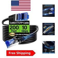 Ultra-Flexible 200ft Cat6A Ethernet Cable - 1...
