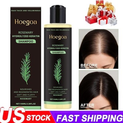 pure Rosemary Hair Growth Shampoo for Women and MenNatural Thickening 8 Stre