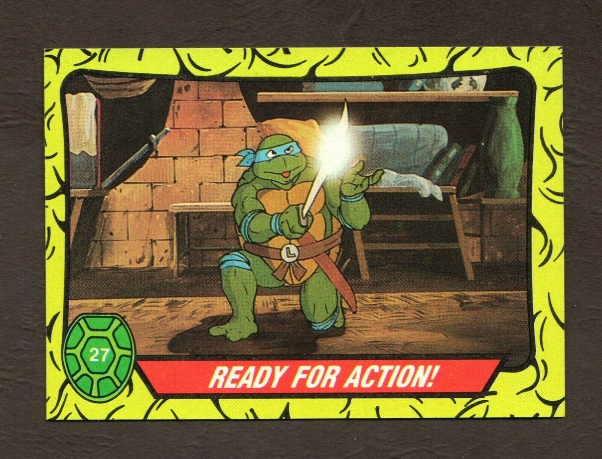 1989 Topps Teenage Mutant Ninja Turtles Card #27 - Ready for