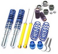 Tuningart GEWINDE-FAHRWERK-SET + 4X Domlager + Staubkappen VW Golf 4 Bora A3 8L