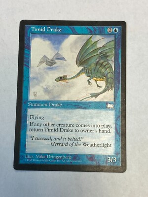 Timid Drake - Magic the Gathering MTG Weatherlight Single Card