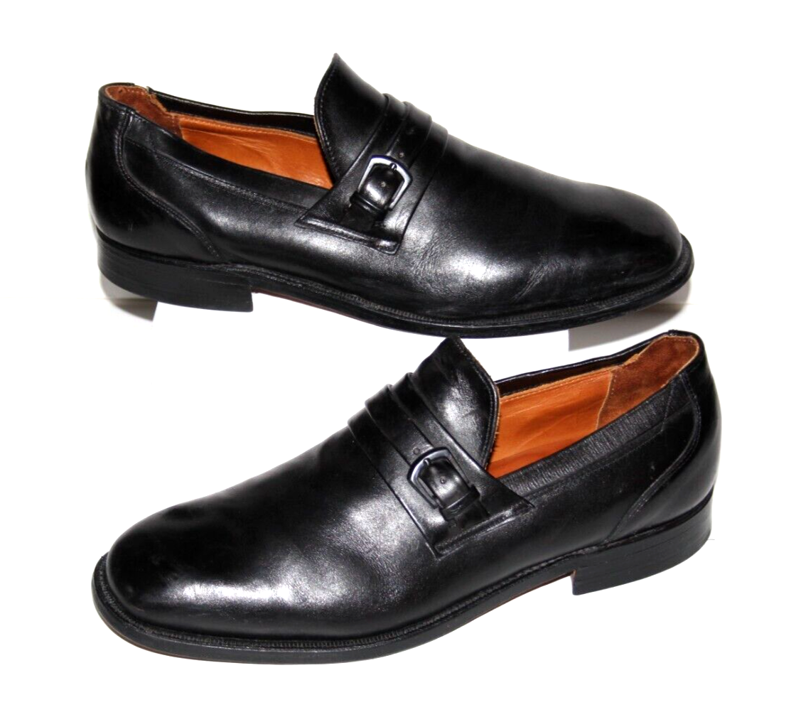 E.T.‎ Wright Mens Sz 12 3E Slip-On Black Leather Buckle  Strap Dress Loafers E.T. Wright Mens Sz 12 A- Slip-On Black Leather Buckle Strap  main image 3