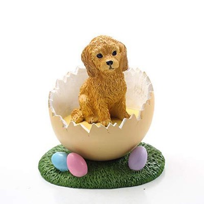 Conversation Concepts Easter Egg Goldendoodle Figurine   Hand Painted Sculpture
