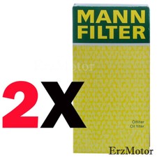 MANN FILTER OELFILTER FILTEREINSATZ MIT DICHTUNG HU 612 x FUER PEUGEOT - 2 STÜCK