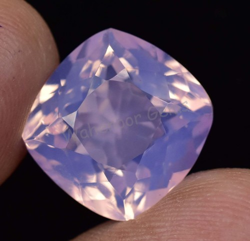 Natural Pink Opal 11.05 Ct Cushion Certified Unheated Welo Australian Gemstone - Picture 3 of 6