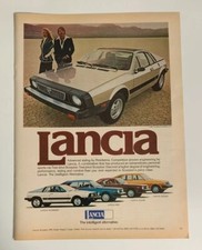1977 Lancia Scorpion Hpe Coupe Print Ad The Intelligent Alternative Italy