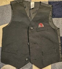 George Boys Black Pinstripe Suit Vest Size 3T