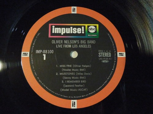 Oliver Nelson Live From Los Impulse! IMP-88100 OBI JAPAN VINYL LP JAZZ GF - Picture 5 of 6