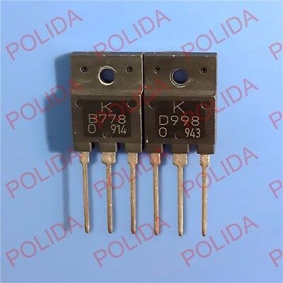 5 Paires ou 10pcs KTB778/KTD998 2SB778/2SD998 B778/D998 TO-3P Transistor