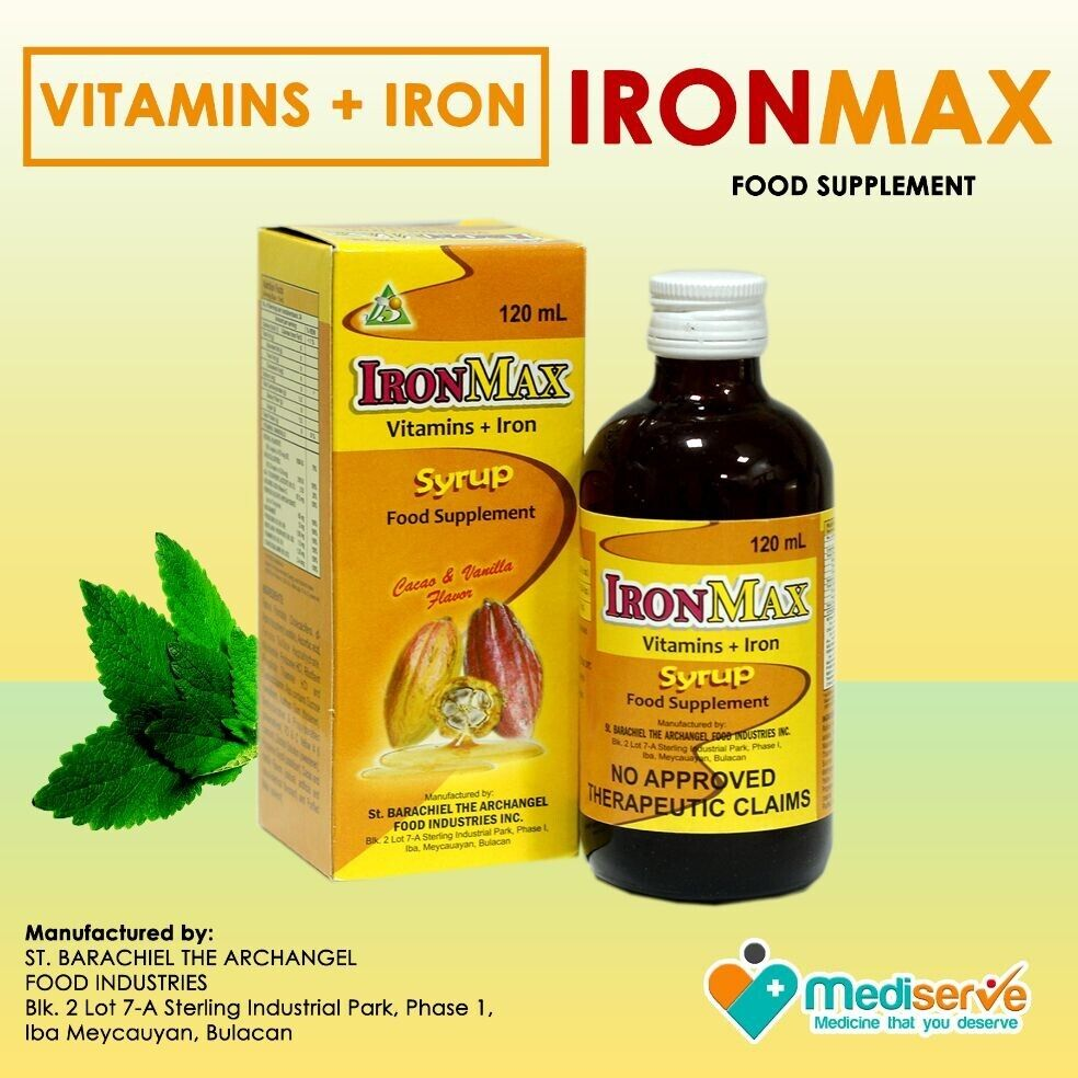 Ironmax Vitamins With Iron For Kids 120ml (Pampagana) 2 bottles eBay