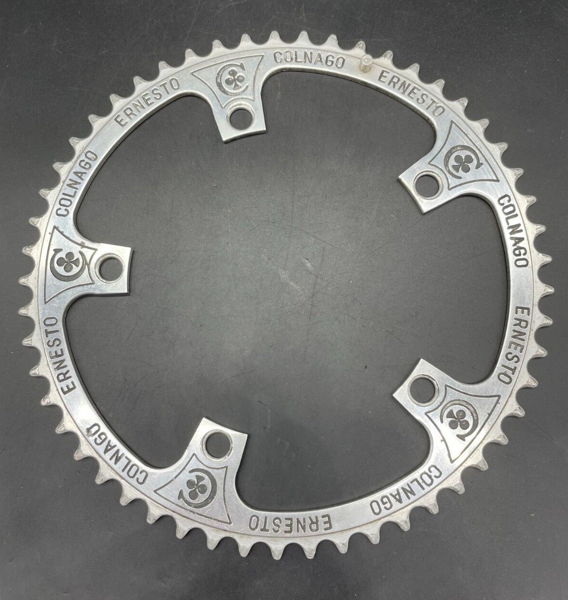 Plateau Chaîne Vintage Campagnolo Record Colnago - 53 Dents, BCD 144, Alu, Rare NOS