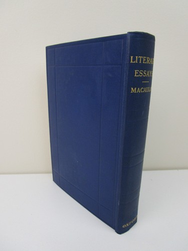 Literary Essays Edinburgh Review by Lord Macaulay, Hardcover Book, 1932 - Picture 2 of 9