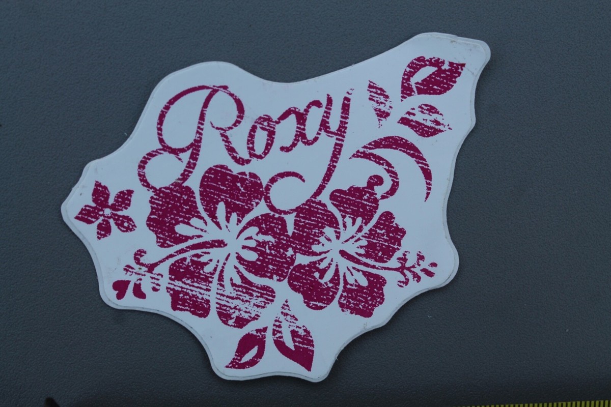 ♡SURF♡画面 ROXY Surf's Up Girl Aloha Pink Flowers OG Surfboards RX1 Vintage