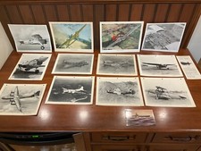 Vintage Lot of 12 WW2 Photographs Aviation Fighter Planes Purnell, Willow Creek 