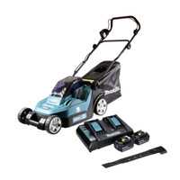 Makita DLM 382 PT2 Akku RasenmäHer 36 V 38 Cm 40 L + 2X 5,0 Ah + Lader + Messer