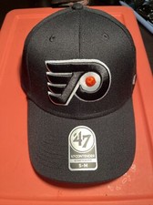 Philadelphia Flyers '47 Brand hat stretch fit contender S-M NEW NWT NHL KICKOFF