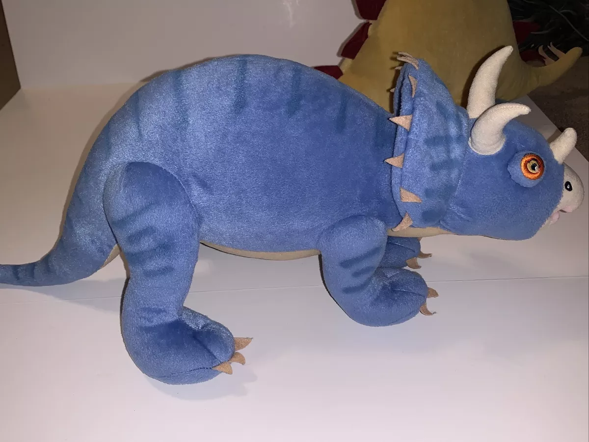 Blue triceratops stuffed animal discount