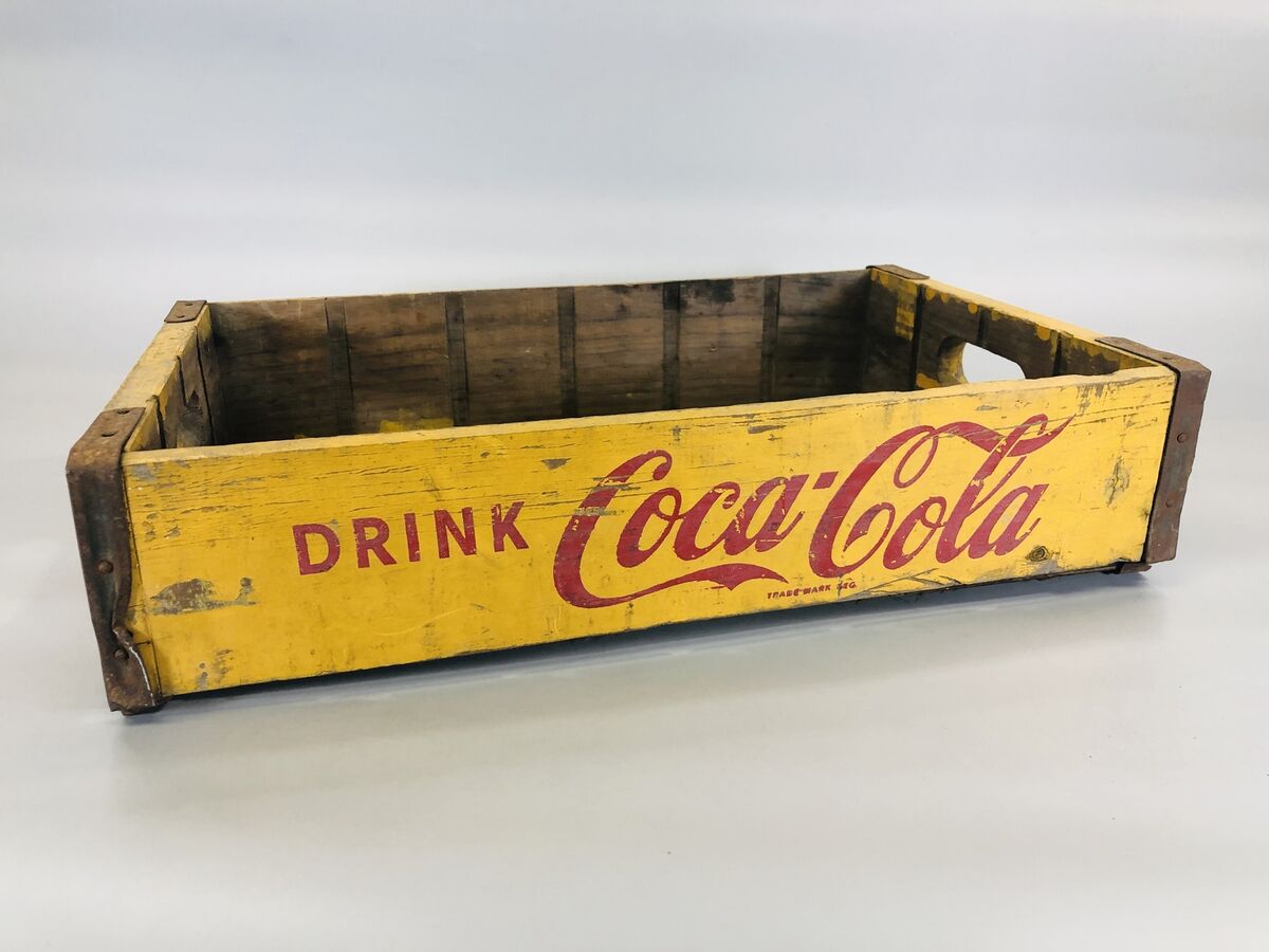 Y5525 BOX Coca-Cola wooden crate Japan antique storage Y5525 BOX Coca-Cola wooden crate Japan antique storage