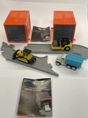 Bull Dozer/Paver/Box Truck - Driven Battat Pocket Mini Toy Cars