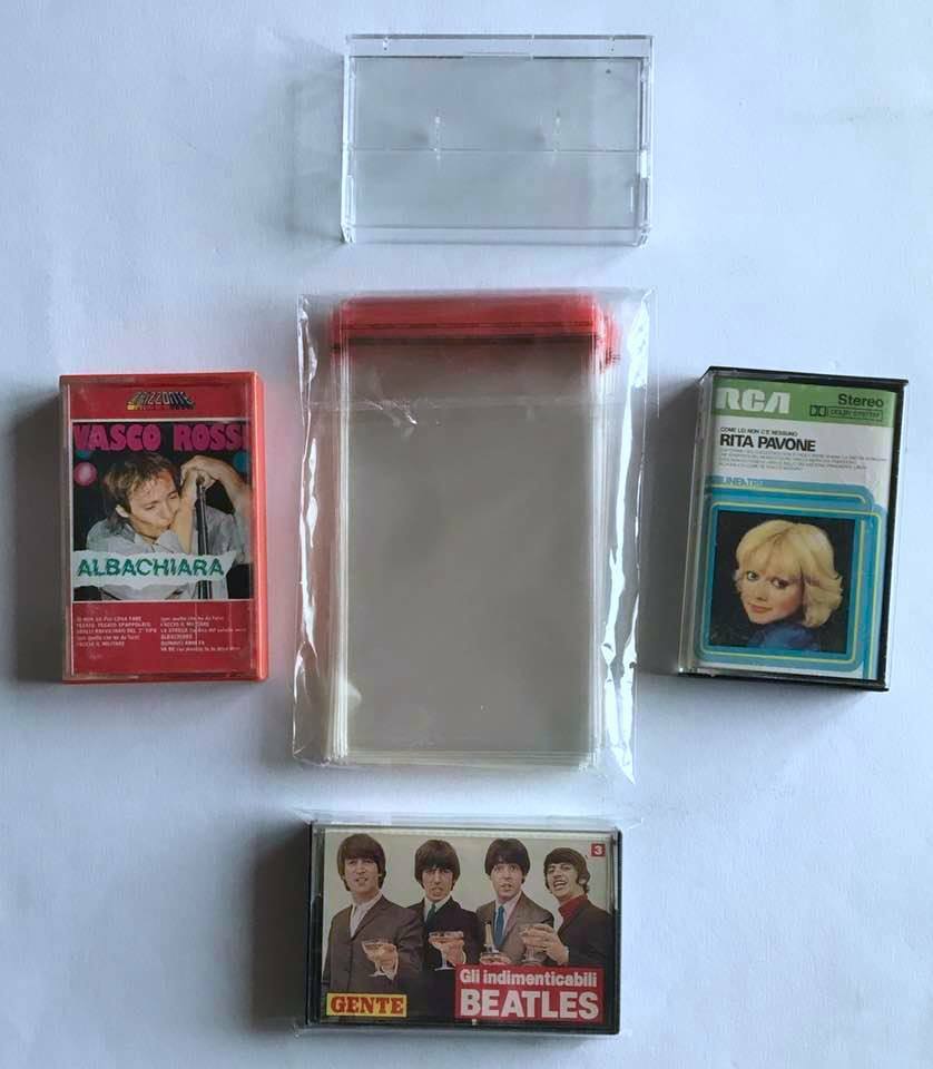 Bustine BUSTE per MUSICASSETTE audiocassette  - Q.ta 100 Pz