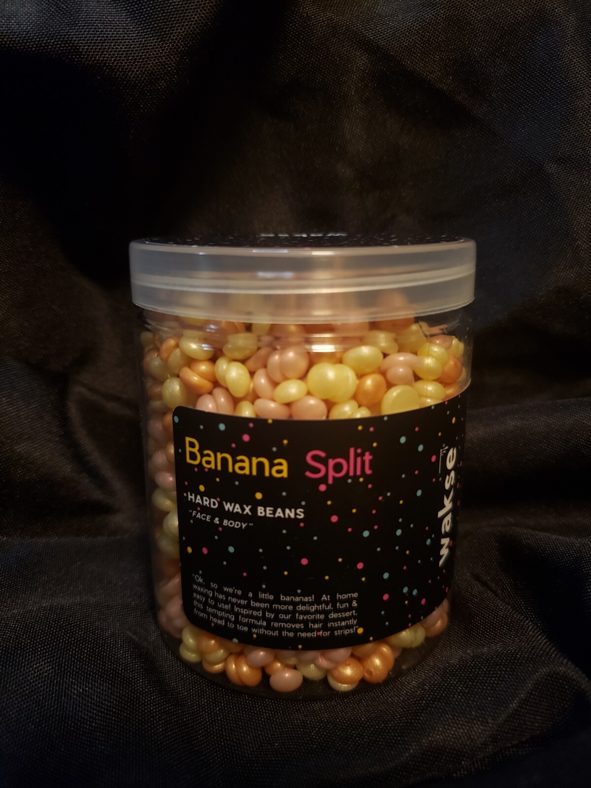 Wakse Banana Split Wax Beads. 4.8oz Jar.