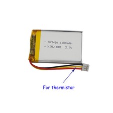 3.7V 1200mah Li Lipo Battery 603450 JST 3pin 2.0 Connector For Hayward AquaPod 2