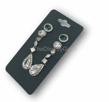 500pc 2x4" Inch Black Paper Earrings Display Hanging Cards for Jewelry Accessory
