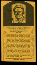 Freddie Lindstrom Signed Autographed Hall Of Fame Postcard With PSA DNA COA