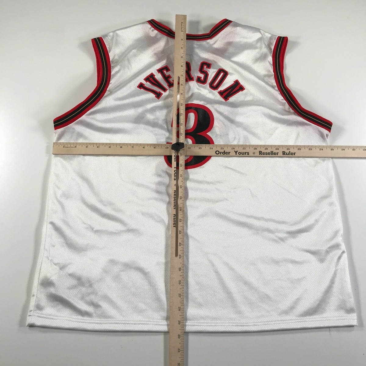 IVERSON 76ers Champion バスケットボールシャツ XL NBA PHILADELPHIA SIXERS 76ERS SHIRT JERSEY CHAMPION ALLEN