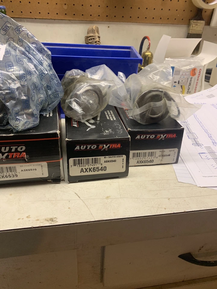 Front Suspension 4 Ball Joints Lower Upper Set For (2WD) Chevy Silverado - Image 3 of 3