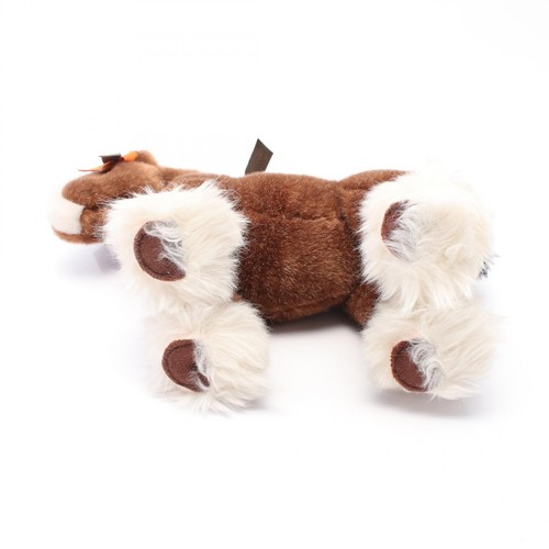 HERMES Elmy PPM peluche peluche gamuza acrílico marrón naranja usado mujeres - Imagen 4 de 6