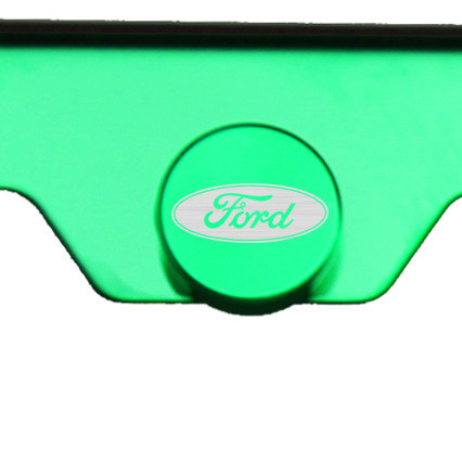 Marco de matrícula cromado verde T304 acero inoxidable grabado con láser logotipo de Ford - Imagen 3 de 10