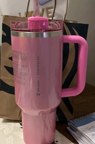 NEW Stanley x Starbucks Exclusive 2024 Pink 40oz Tumbler Free Shipping 💓💗💞💕 - Picture 2 of 3