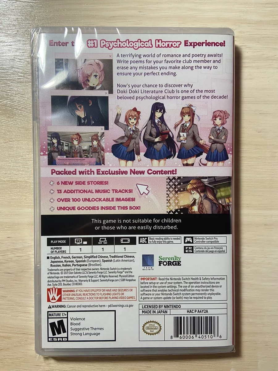 Doki Doki Literature Club Plus! Premium Physical - Switch